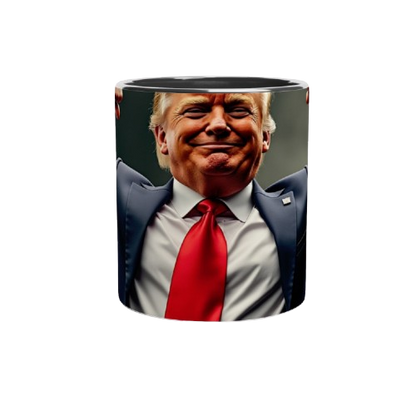 Donald Trump White 11oz Ceramic Mug with Color Inside